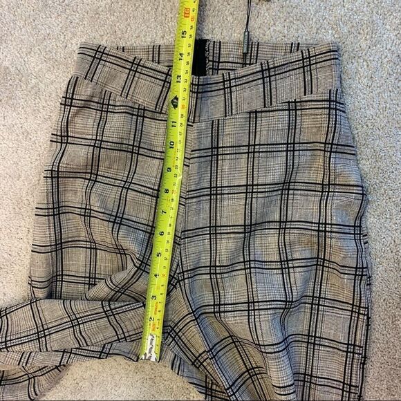 PRETTY Little Things NWT Black Tan Check Peg Leg Pants size 12 - Picture 10 of 13
